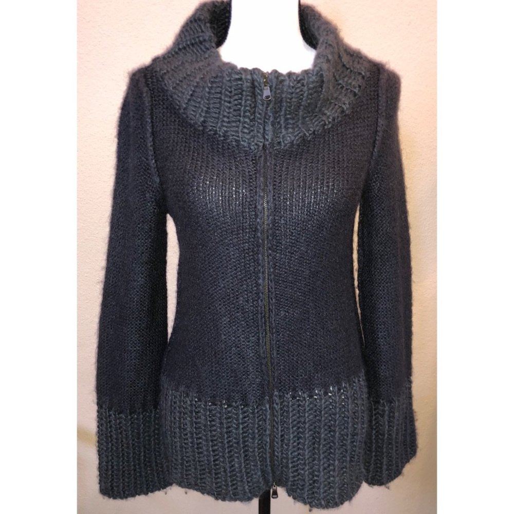 Sisley Zip Up Sweater Jacket size XS